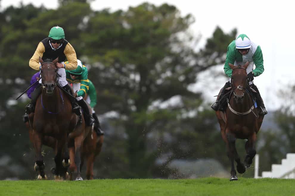 Jazzaway (right) comes late to win (PA Wire)