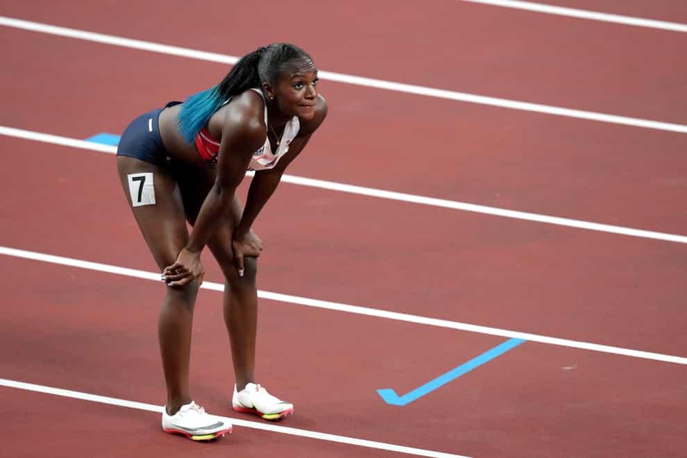 Dina Asher-Smith suffered a serious hamstring injury last month. (Martin Rickett/PA)