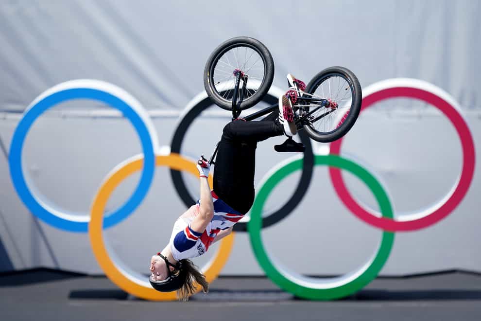 Charlotte Worthington became the first ever women’s Olympic BMX freestyle champion (Mike Egerton/PA)