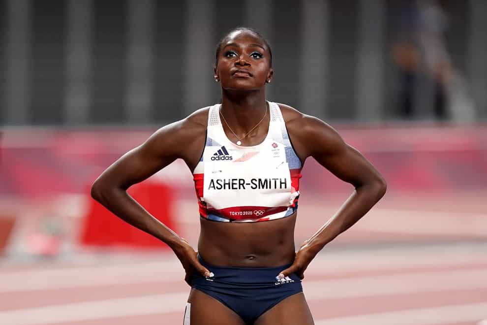 Dina Asher-Smith’s hopes of individual medals are in tatters after injury (Mike Egerton/PA)