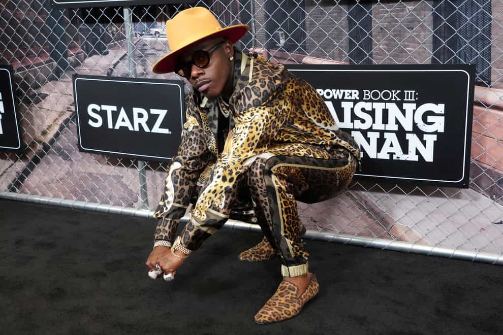 Rapper DuBaby has been dropped from the line-up of the Lollapalooza music festival in Chicago over homophobic remarks (Charles Sykes/Invision/AP)