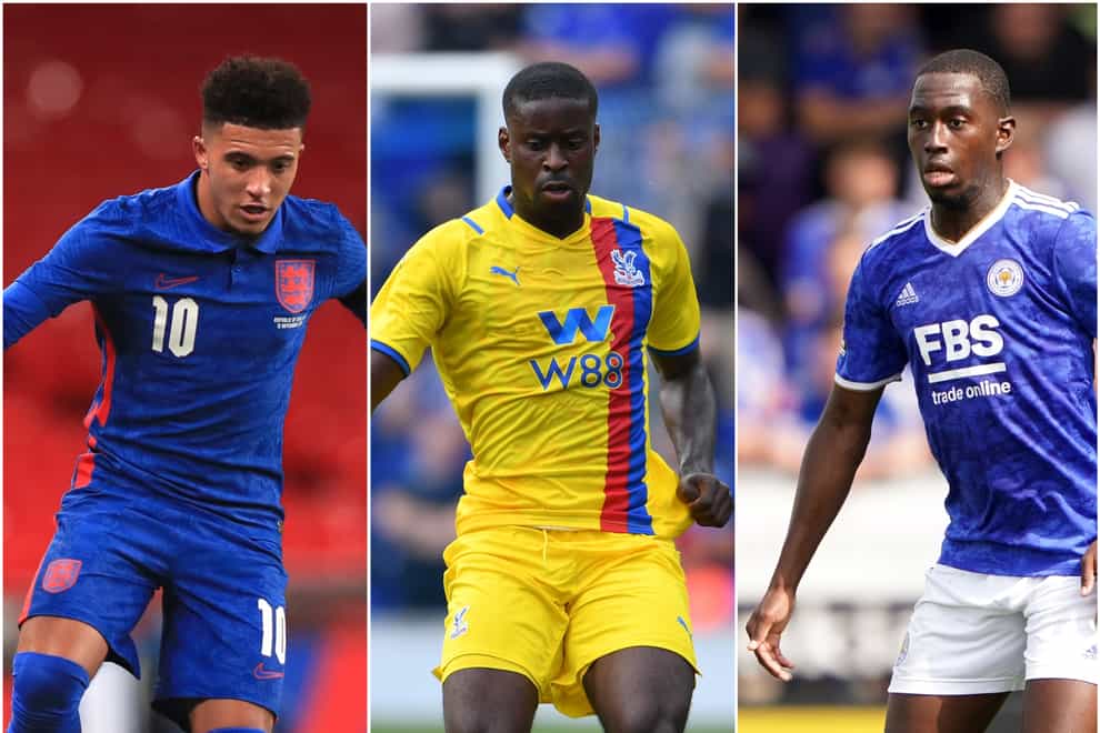 Jadon Sancho, Marc Guehi and Boubakary Soumare will look to make their mark in the Premier League this season (PA)