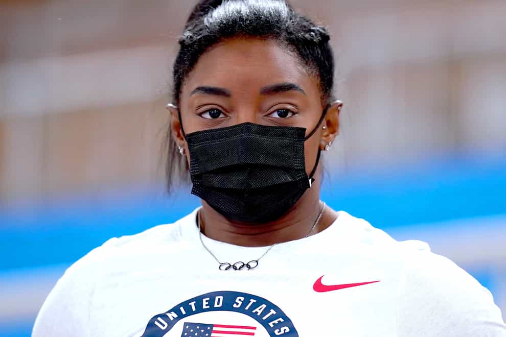 Simone Biles will return to the Tokyo Olympics on Tuesday (Mike Egerton/PA)