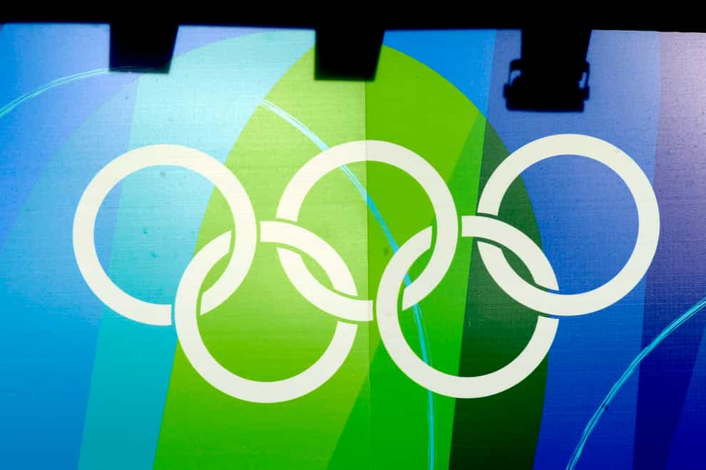 The Olympic rings (Rebecca Naden/PA)
