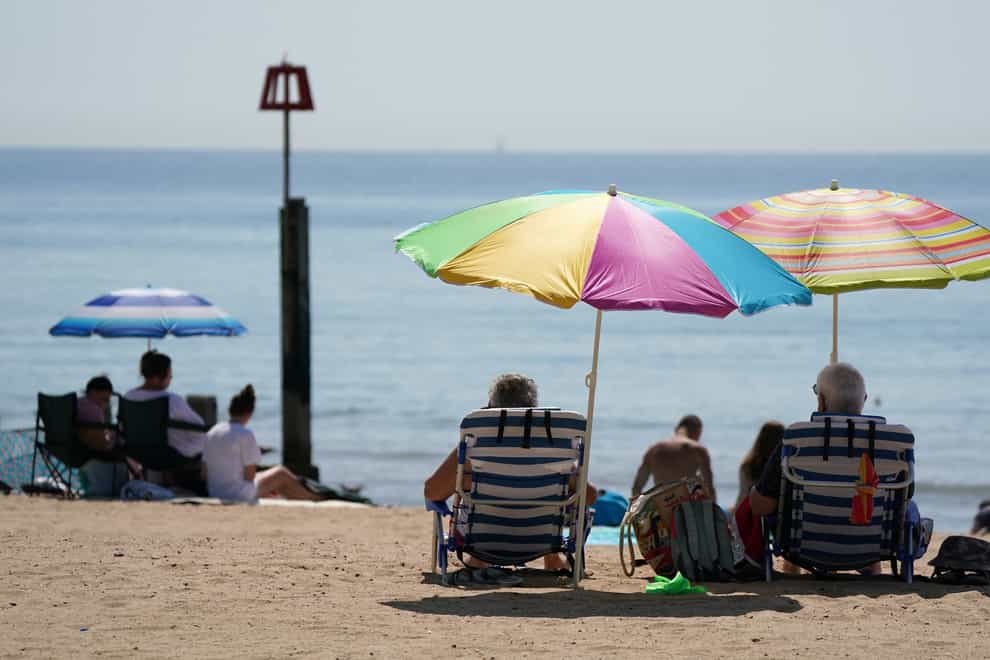 Beaches were popular as the UK basked in the sunshine (Andrew Matthews/PA)