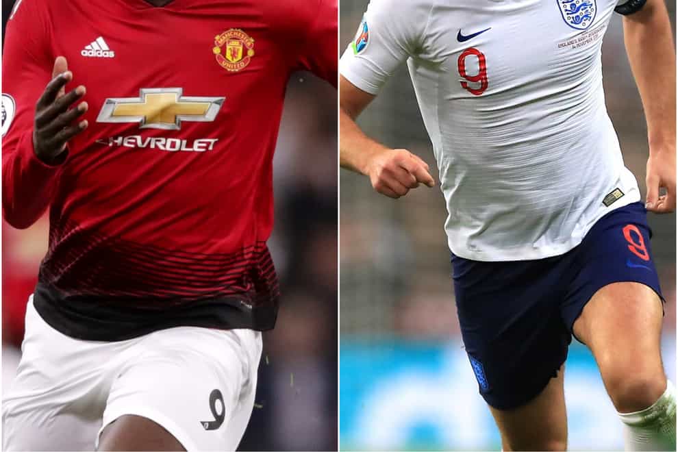 Chelsea are moving to sign Romelu Lukaku (right), while Harry Kane’s mooted transfer to Manchester City remains in doubt (John Walton/Mike Egerton/PA)