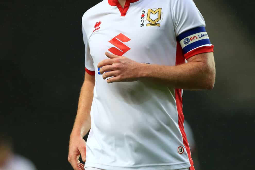 Skipper Dean Lewington has been placed in interim charge at MK Dons (Tim Goode/PA)