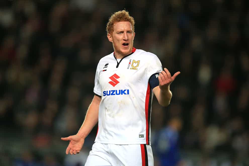 Dean Lewington has been placed in interim charge as MK Dons look for a new manager (Mike Egerton/PA)