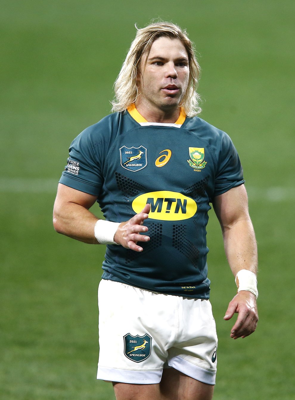 Faf De Klerk is one of two South Africa players who will miss the series decider against the British and Irish Lions through injury (Steve Haag/PA)