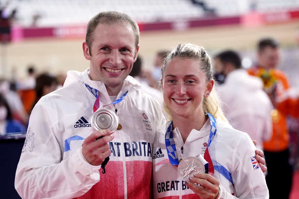 Laura and Jason Kenny won silver on Tuesday (Danny Lawson/PA)