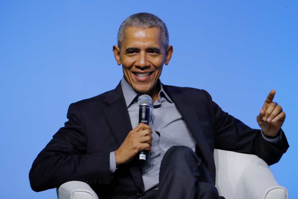 Former US president Barack Obama (Vincent Thian/AP)