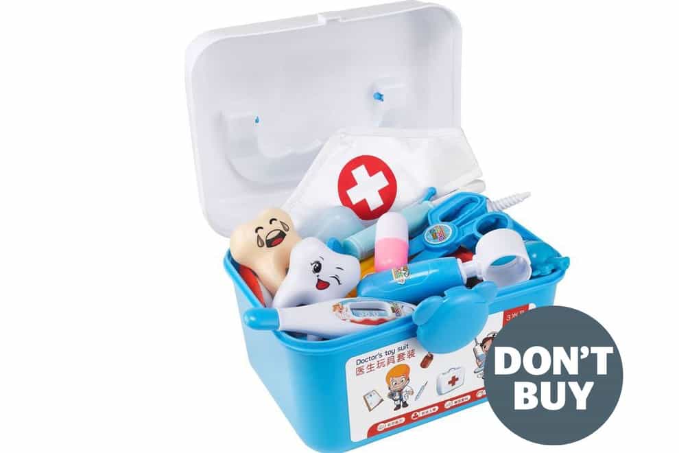 The AliExpress doctor’s set (Which?/PA)