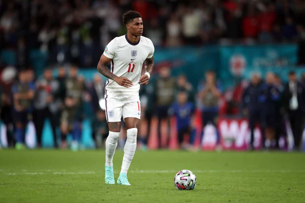 Marcus Rashford was a victim of racial abuse after missing a penalty against Italy (Nick Potts/PA)
