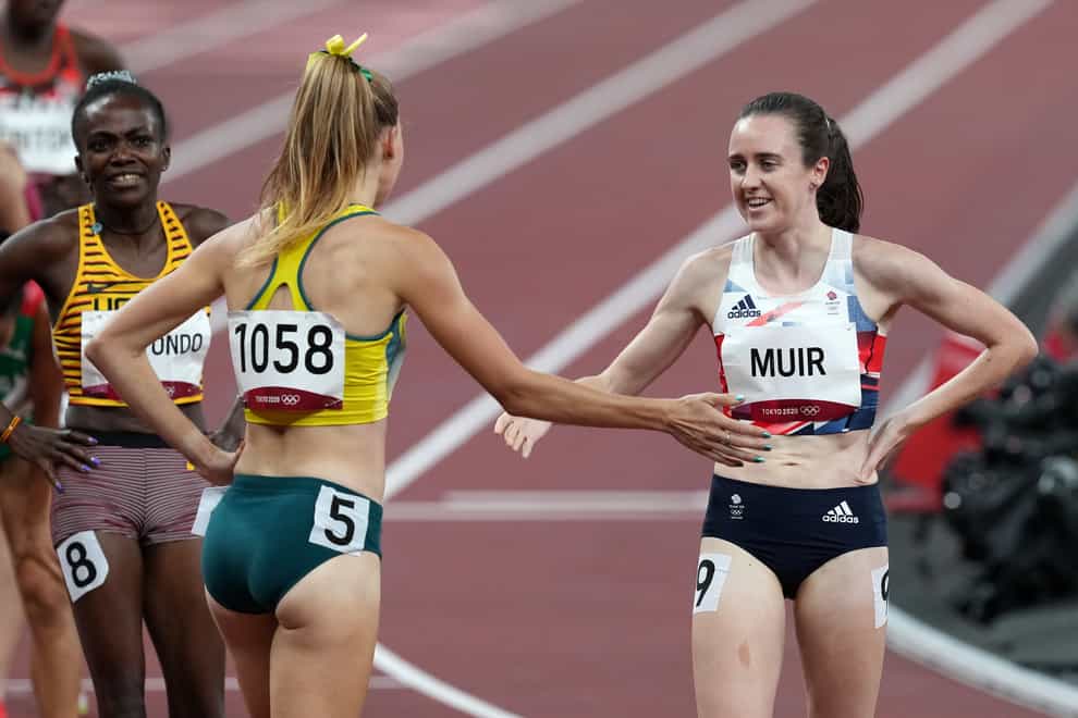 Laura Muir finished second in her 1500 metres semi-final on Wednesday (Martin Rickett/PA)
