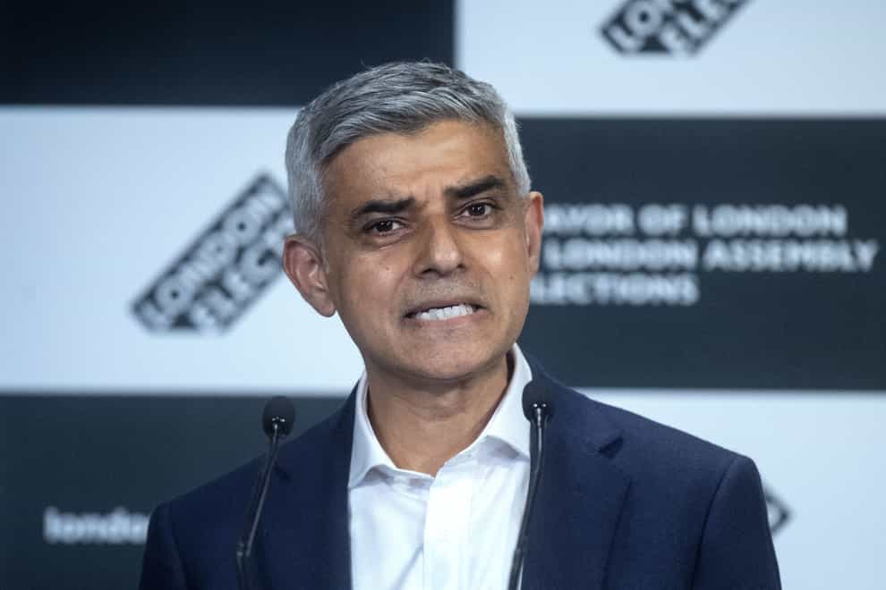 London mayor Sadiq Khan has been accused of ‘waging a war on drivers’ due to a planned 23% hike in fines (Victoria Jones/PA)