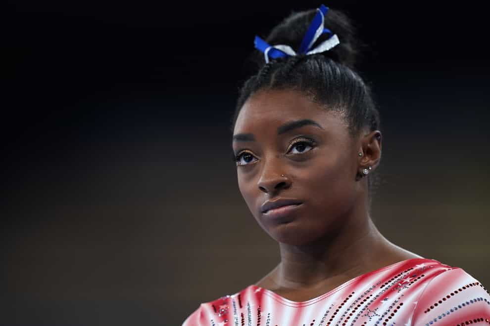 Simone Biles says she is glad to be home in Houston following her dramatic Tokyo Olympics (Mike Egerton/PA)