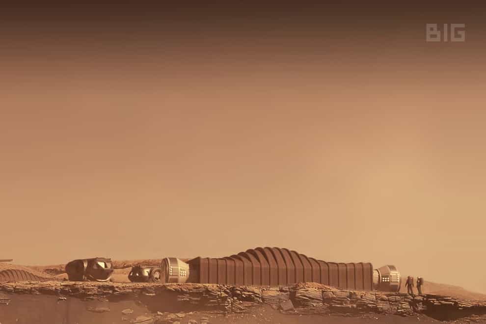 A proposal for the Mars Dune Alpha habitat on Mars (Icon/Nasa/AP)