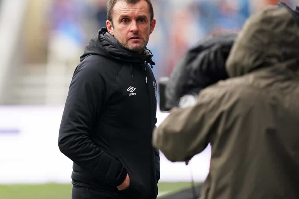 Nathan Jones is delighted with the additions to his squad (Yui Mok/PA)