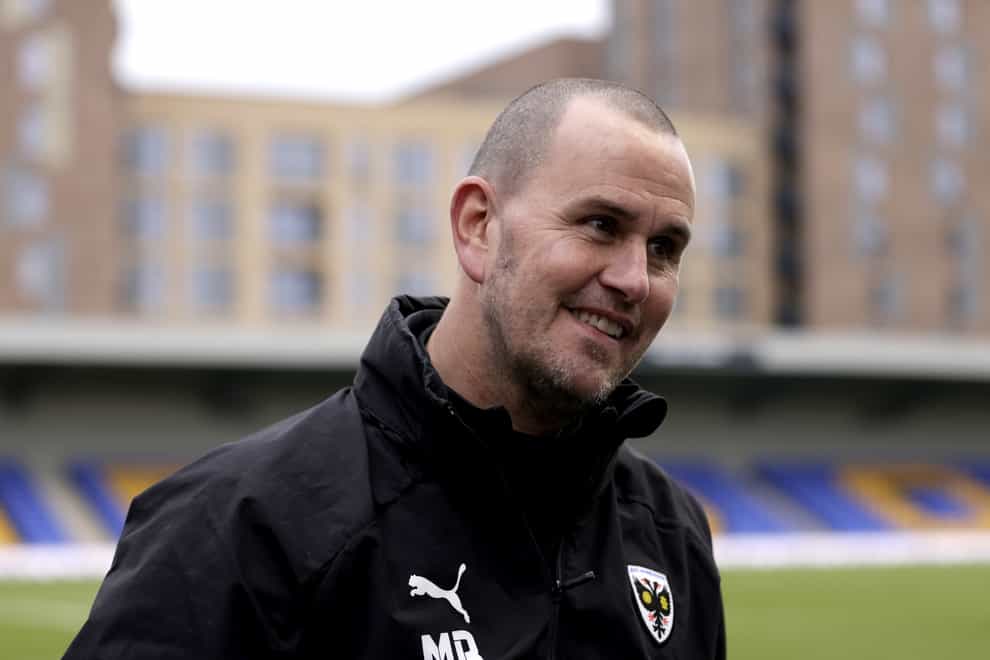 AFC Wimbledon manager Mark Robinson saw his side fight back to win (Steven Paston/PA)