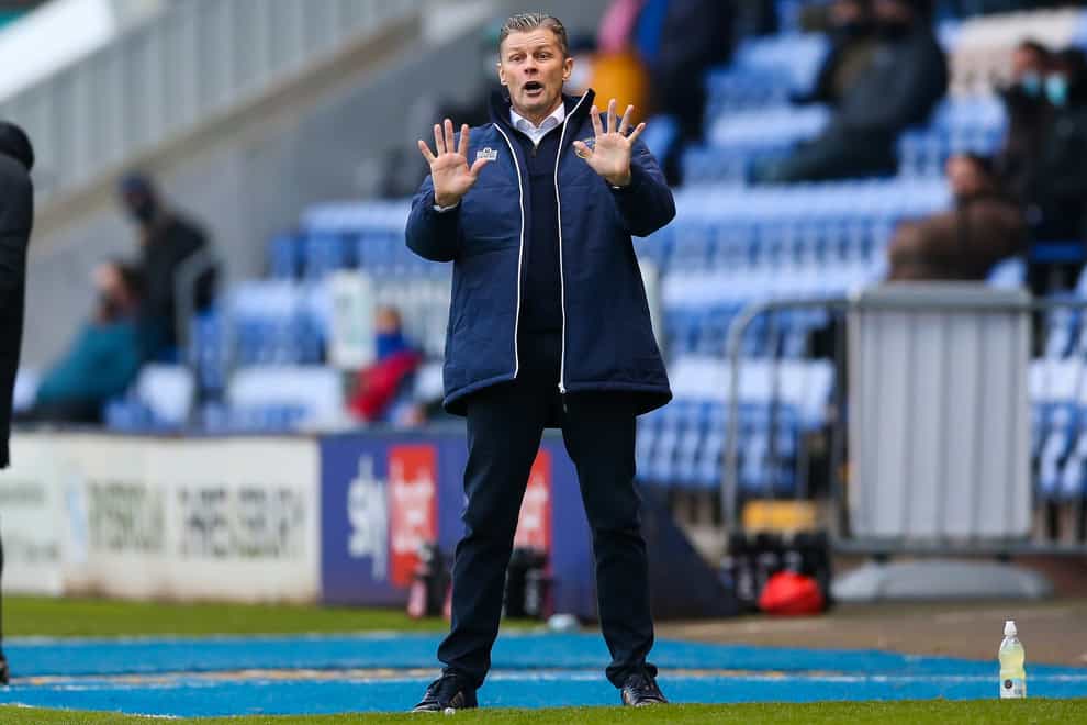 Steve Cotterill insists it was not all about him as he returned to the Shrewsbury touchline (Barrington Coombs/PA)