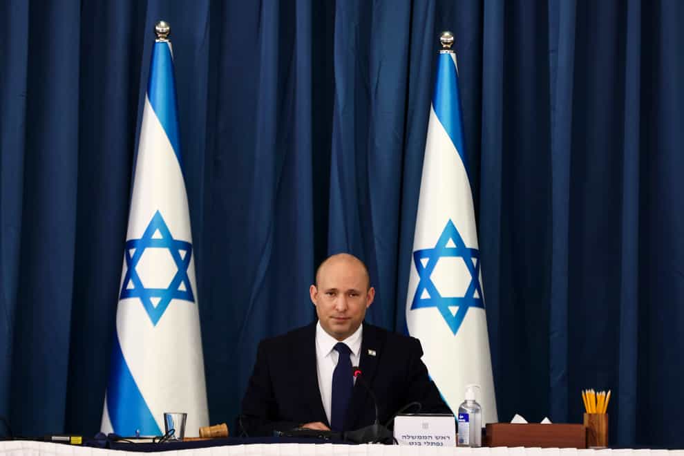 Israeli prime minister Naftali Bennett (Ronen Zvulun/AP)