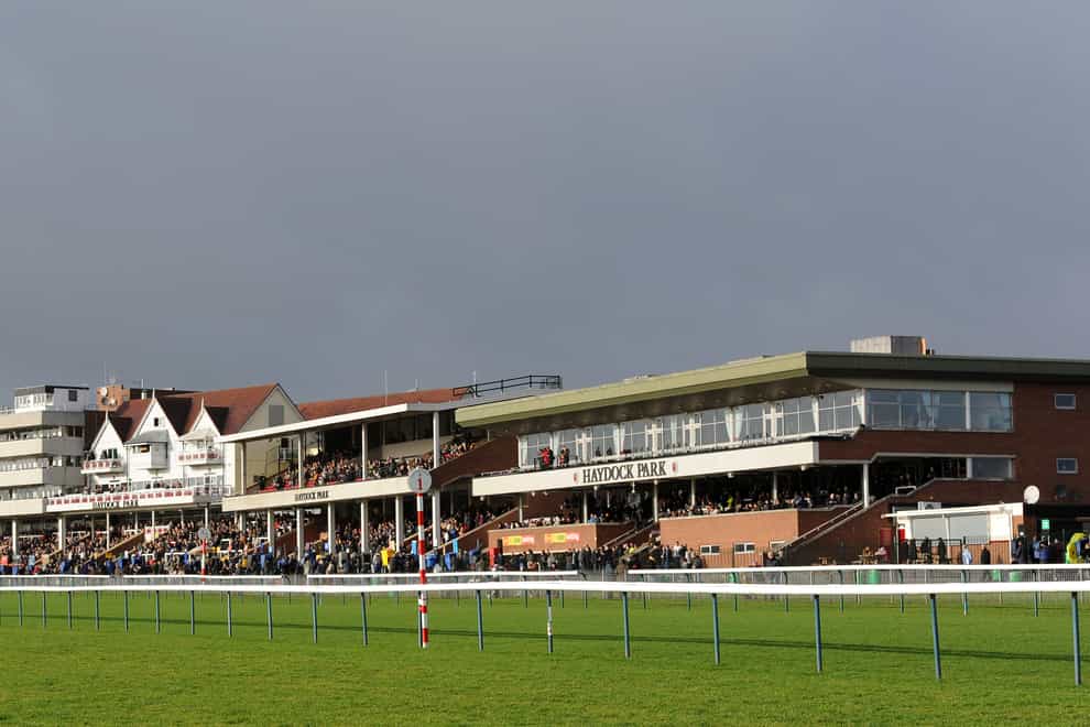 A general view of Haydock Park Racecourse.