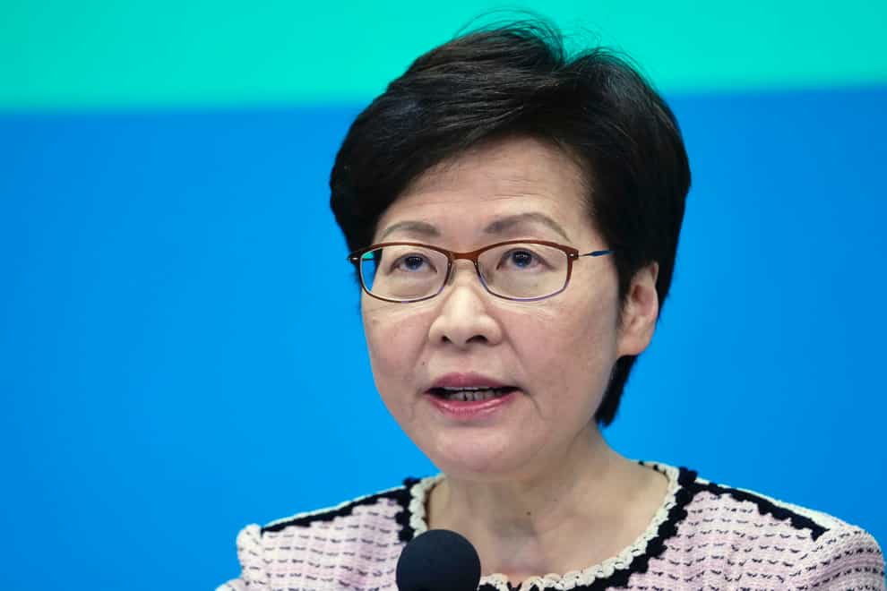 Hong Kong chief executive Carrie Lam (Vincent Yu/AP)