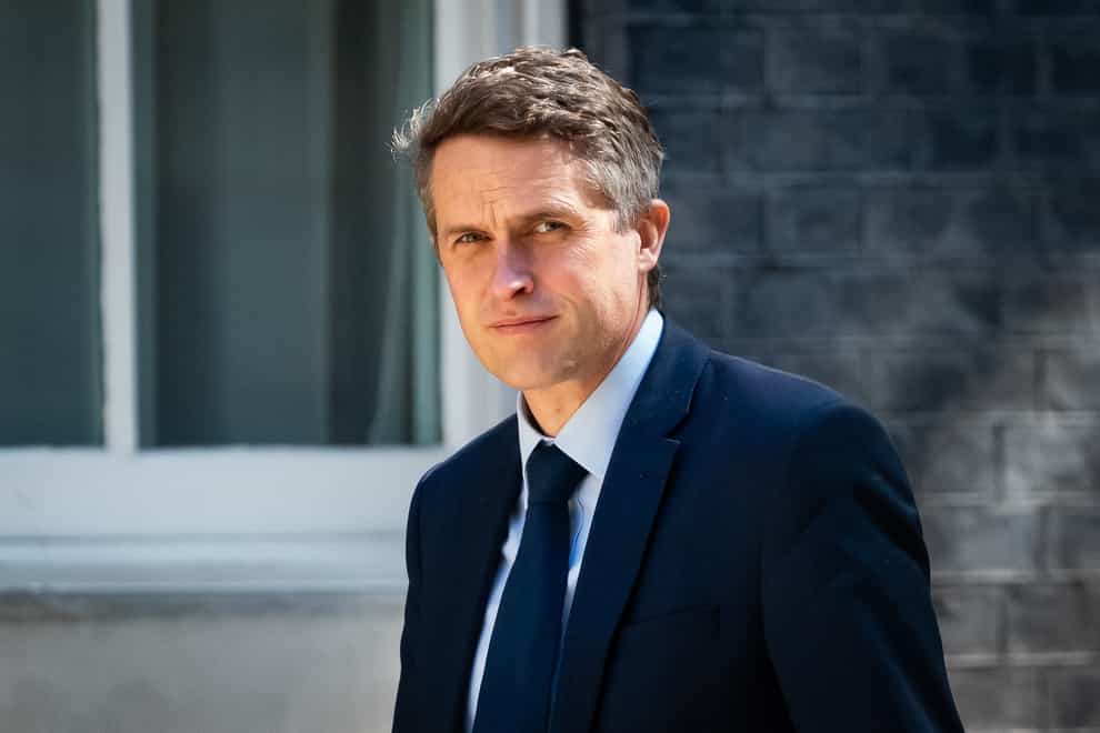 Gavin Williamson praised the hard work of students this year (Aaron Chown/PA)