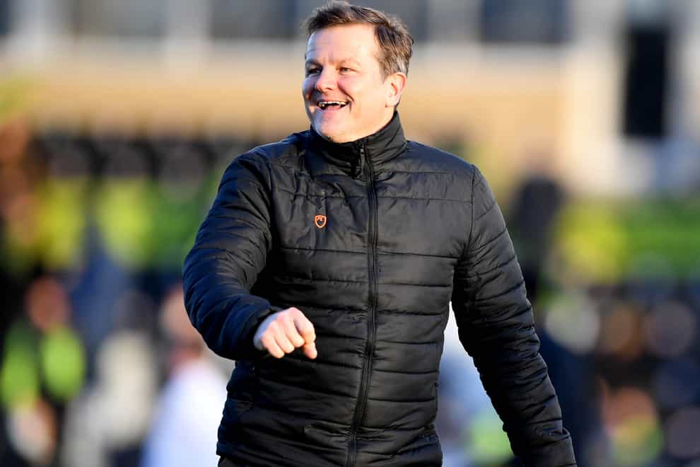 Mark Cooper secured his first win as Barrow boss (Simon Galloway/PA)