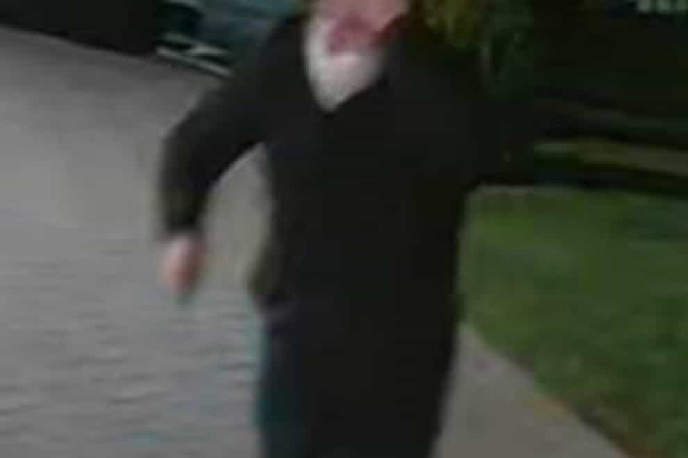 Police have released images of a man they want to trace in relation to the fire (Police Scotland/PA)