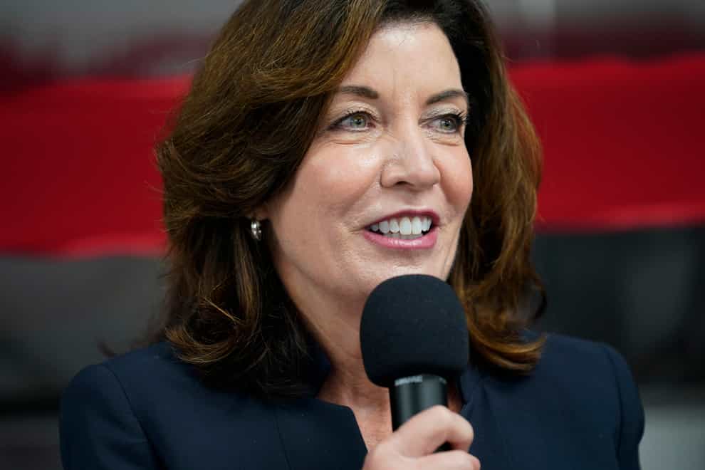 Kathy Hochul is set to take over as governor of New York State after Andrew Cuomo stepped down (Seth Wenig/AP)