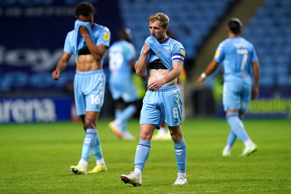Jamie Allen was disappointed by Coventry’s loss (Nick Potts/PA)