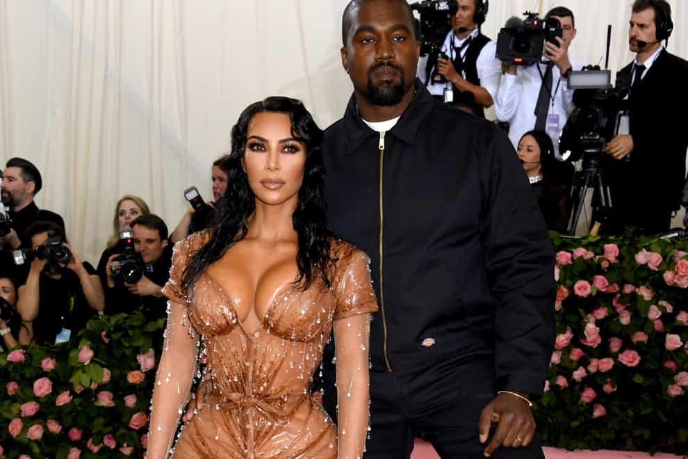 Kim Kardashian-West and Kanye West (Jennifer Graylock/PA)