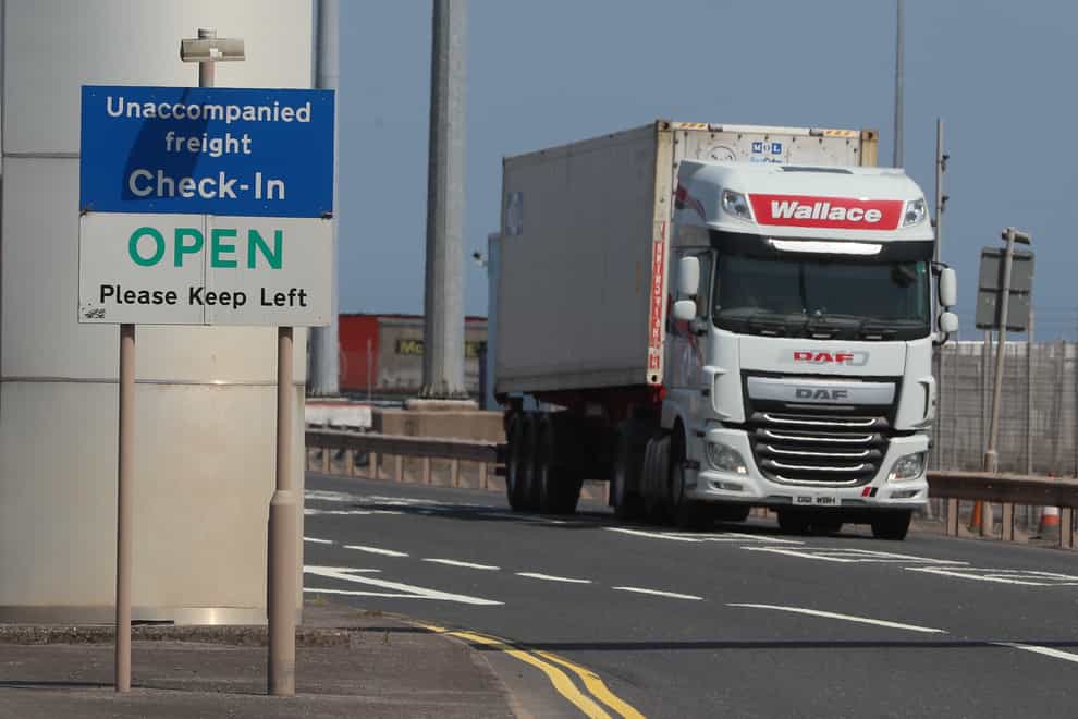The Northern Ireland Protocol has led to problems with trade for the country with the rest of the UK (Brian Lawless/PA)
