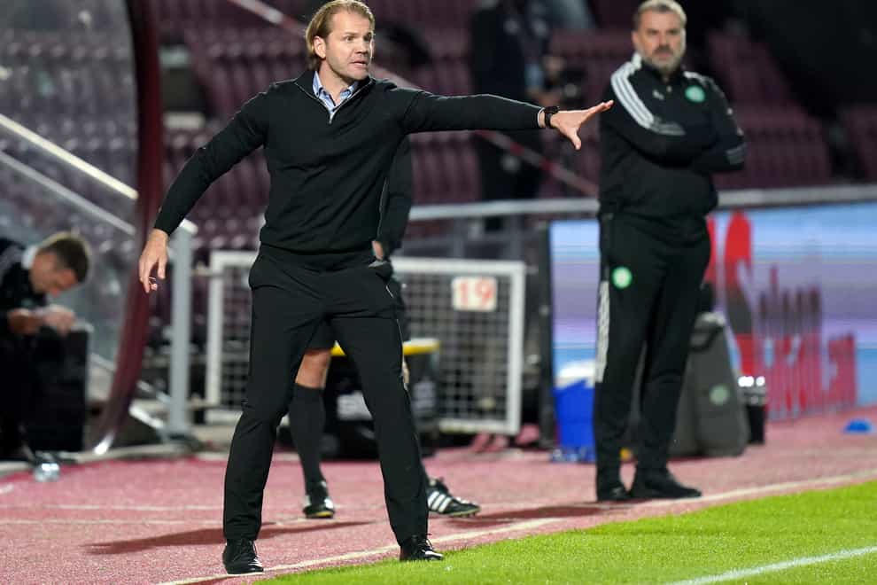 Robbie Neilson is looking for a second win over Celtic this season (Jane Barlow/PA)