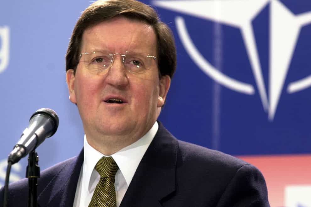 Lord Robertson was the Nato general secretary between 1999 and 2004 (David Jones/PA)