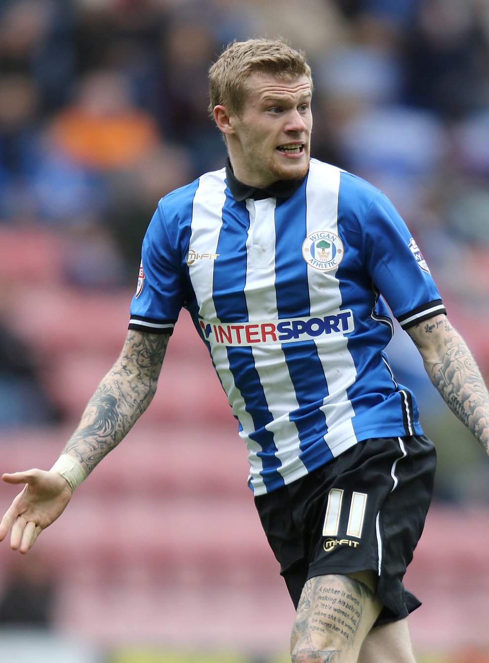 James McClean has re-signed for Wigan (Richard Sellers/PA)