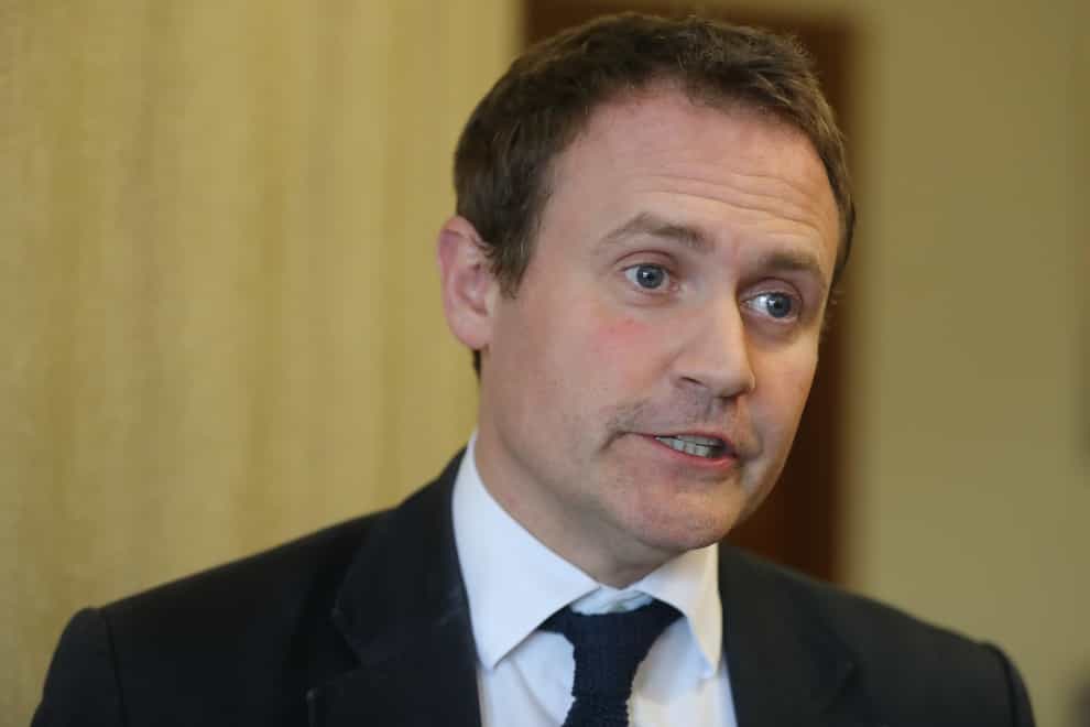 Tom Tugendhat won applause from MPs for his speech on the Afghanistan crisis (PA)