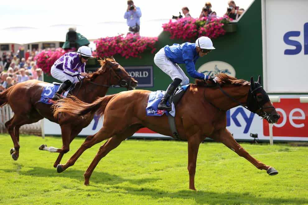 Yibir lands the Sky Bet Great Voltigeur Stakes at York in the hands of James Doyle (Nigel French/PA)