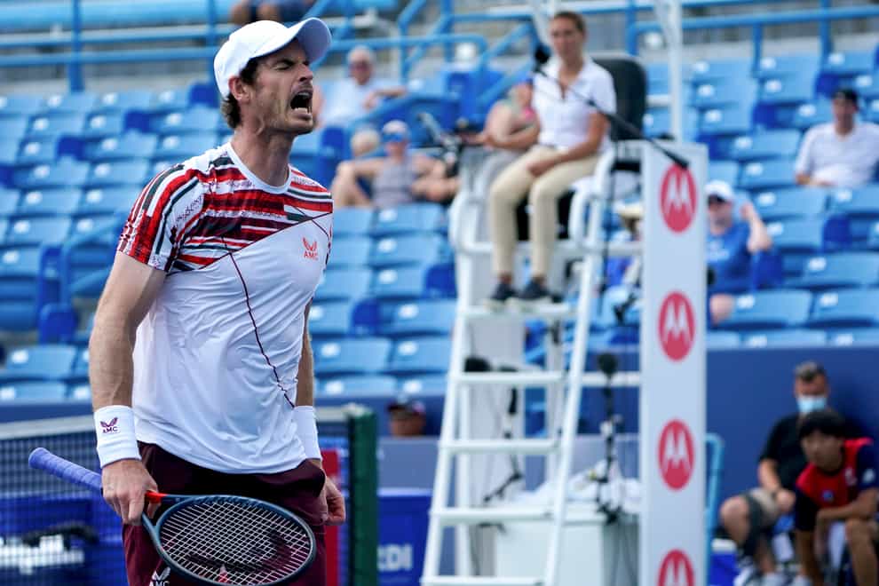 Andy Murray was beaten in straight sets (Kareem Elgazzar/AP)