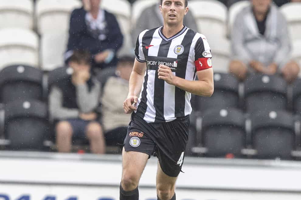 St Mirren captain Joe Shaughnessy ready for Celtic test (Jeff Holmes/PA)