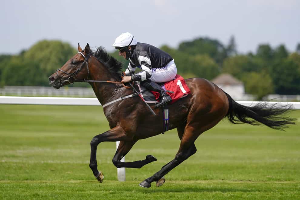 PJ McDonald riding Fearby win The Coral Dragon Stakes at Sandown Park racecourse, Esher (Alan Crowhurst/PA)