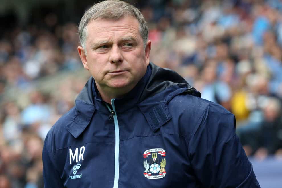 Mark Robins’ Coventry fought back to beat Reading (Bradley Collyer/PA)