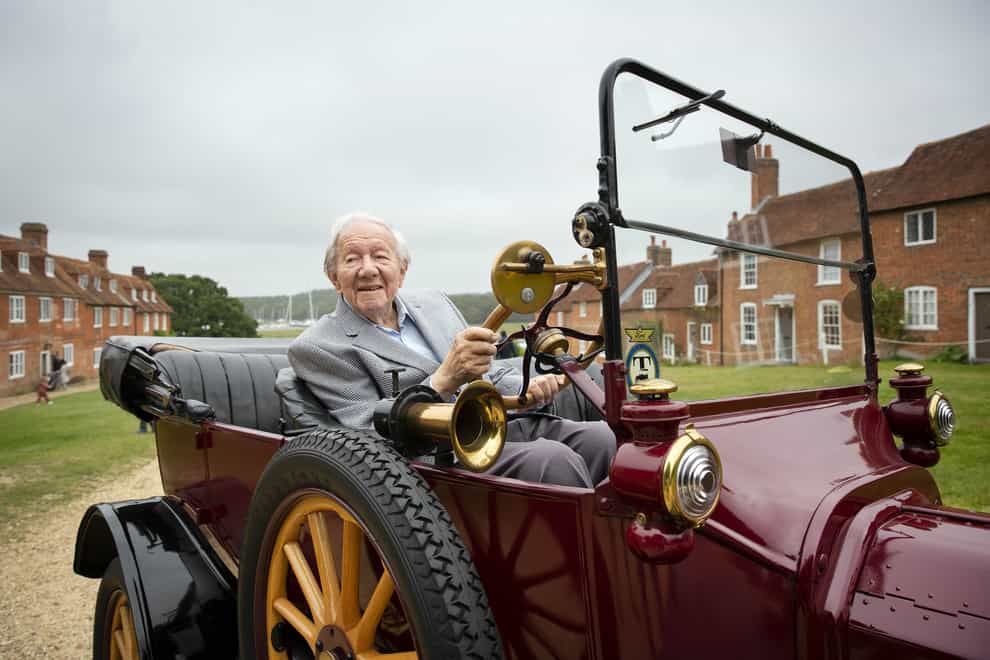 Harold Baggott goes for a drive in a Model T from 1915 at the Beaulieu Motor Museum (Matt Alexander/PA)