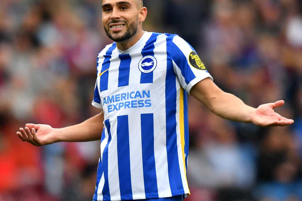Brighton are hopeful injured striker Neal Maupay will be back in action next weekend (Anthony Devlin/PA)