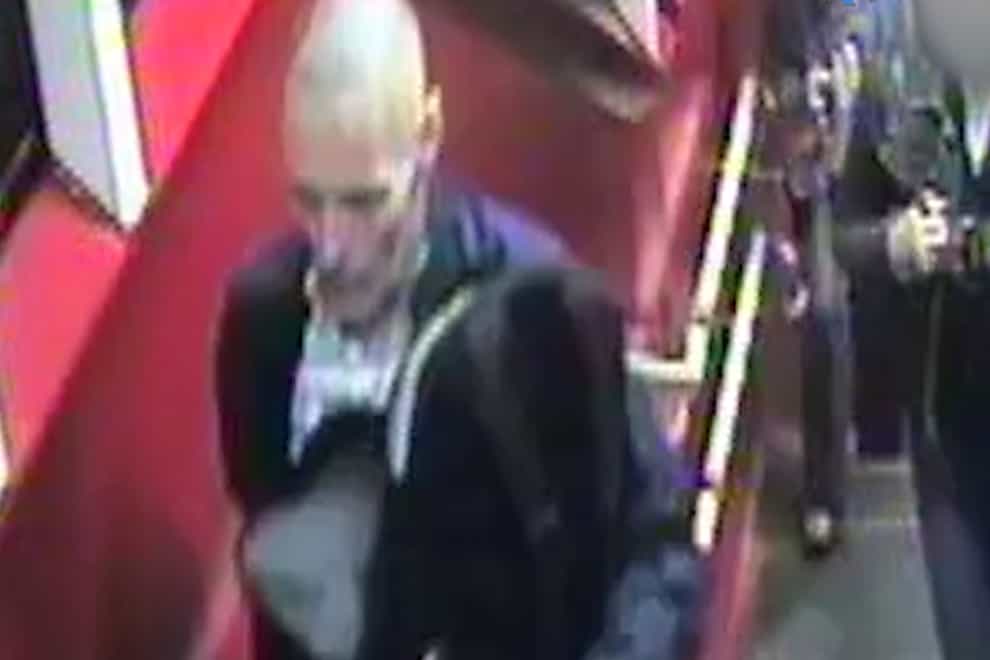 CCTV footage of Lee Peacock at North Wembley station (Met Police)