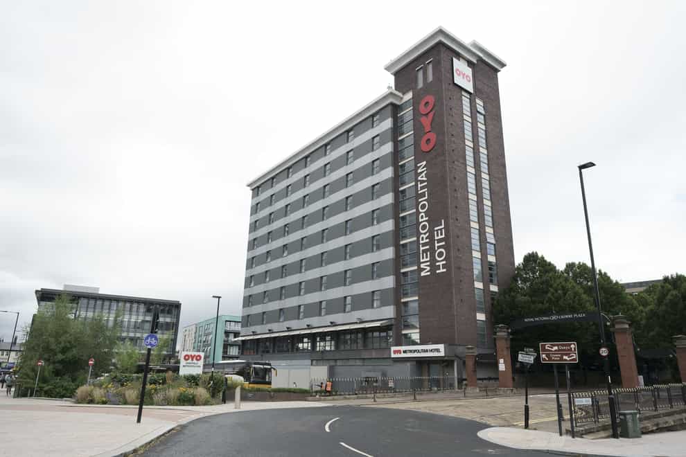 Mohammed Munib Majeedi fell from a window of the Sheffield Metropolitan Hotel (Peter Byrne/PA)