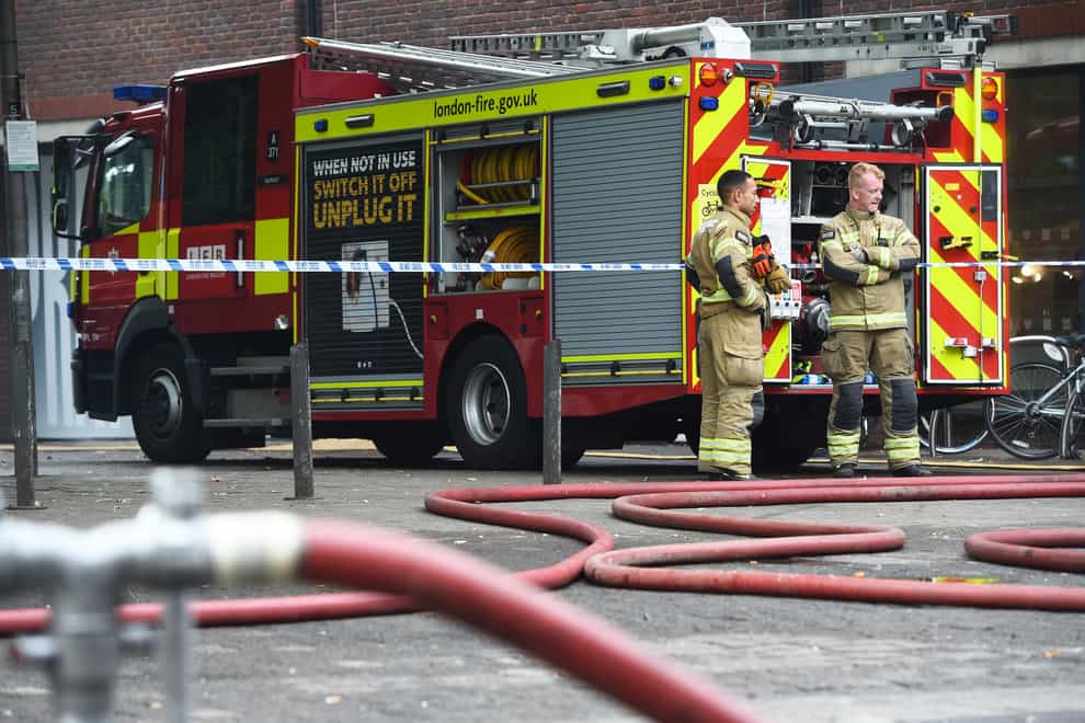 Firefighters were called to the scene in Welling on July 14 (Kirsty O’Connor/PA)