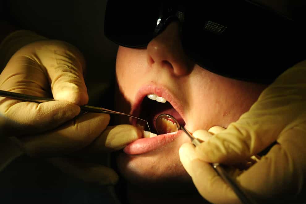 General view of dentist at work (PA)