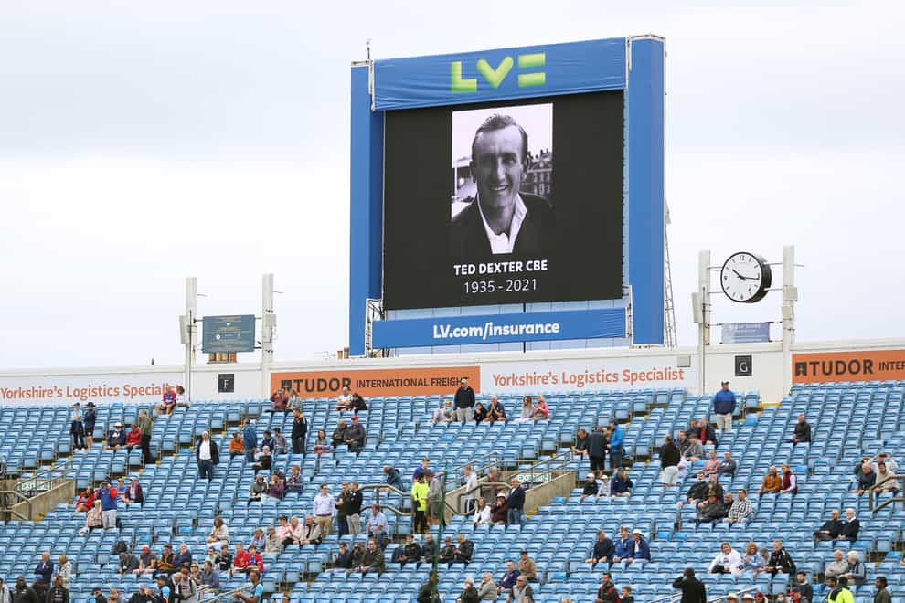 Cricket remembered Ted Dexter on Thursday (Nigel French/PA)